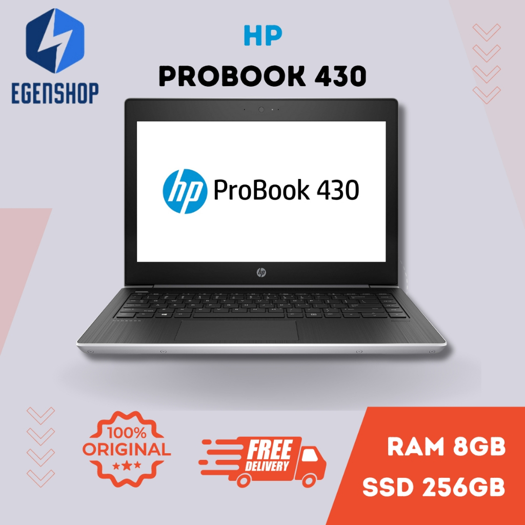 Laptop HP Probook 430 G2 RAM 8GB SSD 256GB Second Berkualitas Bergarasi