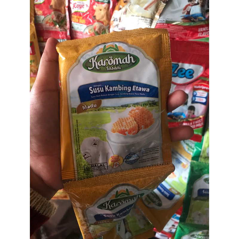 

KAROMAH INSANI SUSU KAMBING ETAWA SACHET isi 10renceng 20gr