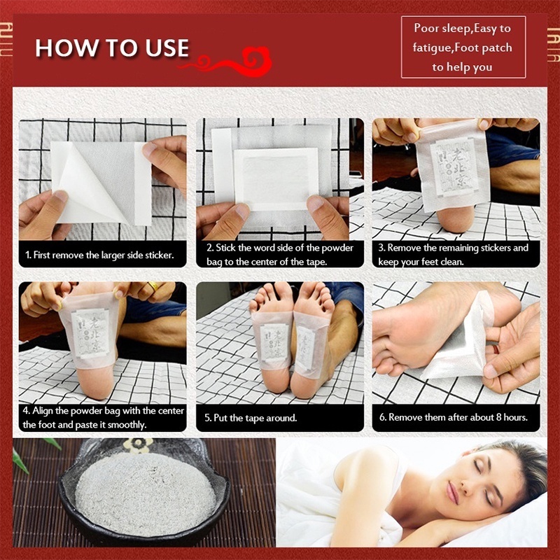 KOYO PELANGSING koyo pelangsing perut Koyo kaki detox koyo kaki 50Pcs Koyo Kaki Detox Foot Patch