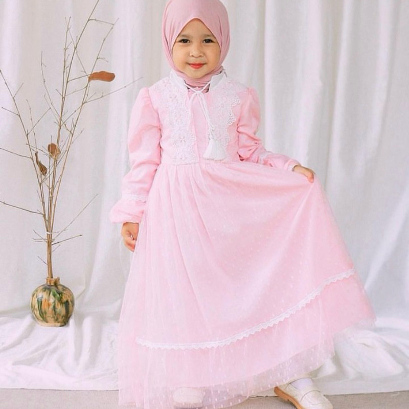 Dress Muslim Pink Balloon Party