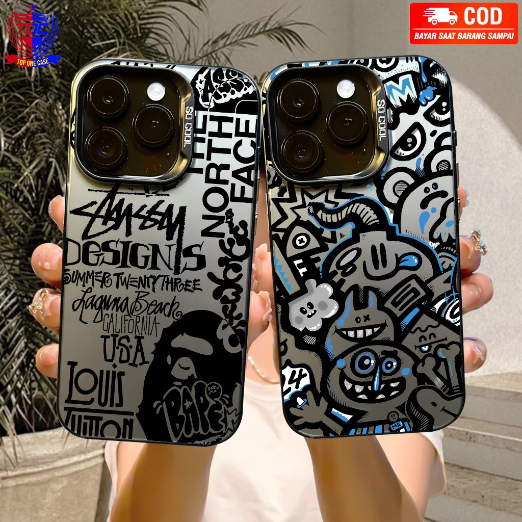 CASE IPHONE 11 / 13 / 11 PROMAX / XS / XR / 8+ / IP X / 7+  SO COOL HOLOGRAM PREMIUM MATTE - Motif B