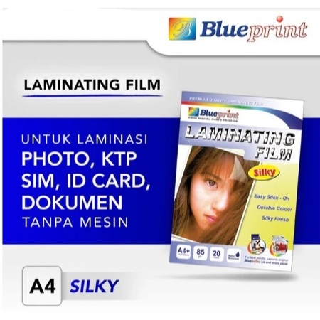 

Blueprint Laminating Film Silky A4 isi 20 lembar
