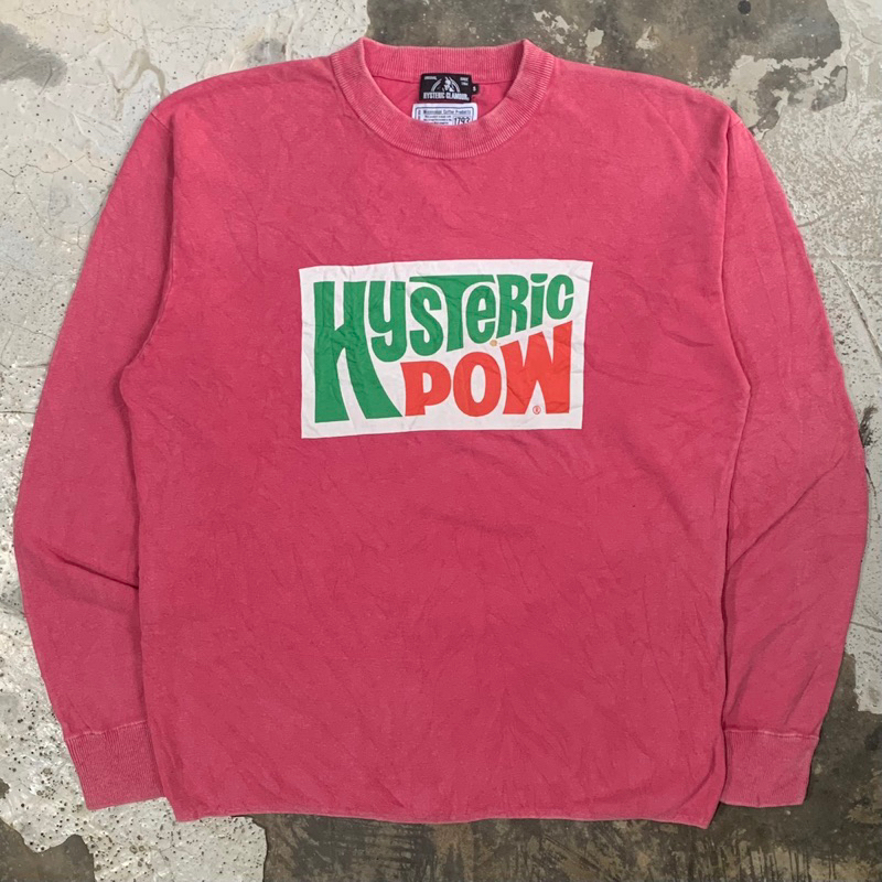 HYSTERIC GLAMOUR POW PRINT PULLOVER SECOND