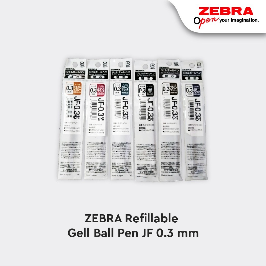 

Zebra Sarasa Clip Tinta Isi Pulpen Gel 0.3mm Gel Pen Refill Rollerball Alat Tulis