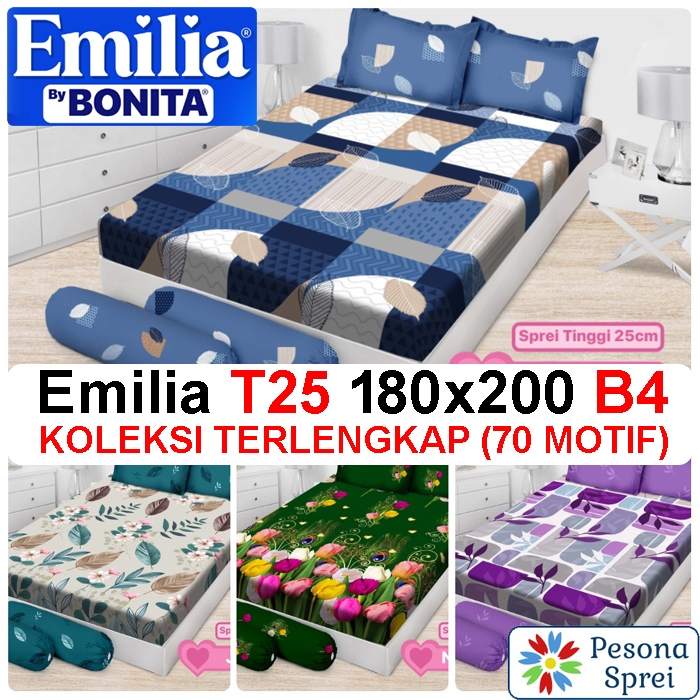 SPREI BONITA 180x200 EMILIA BANTAL 4 / SPREI BONITA KING EMILIA BANTAL 4 / SEPRAI BONITA KING B4