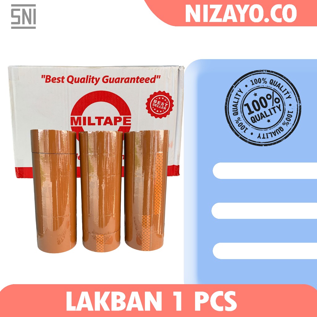 

1 Pcs lakban miltape cokelat premium harga termurah bisa cod bayar di tempat