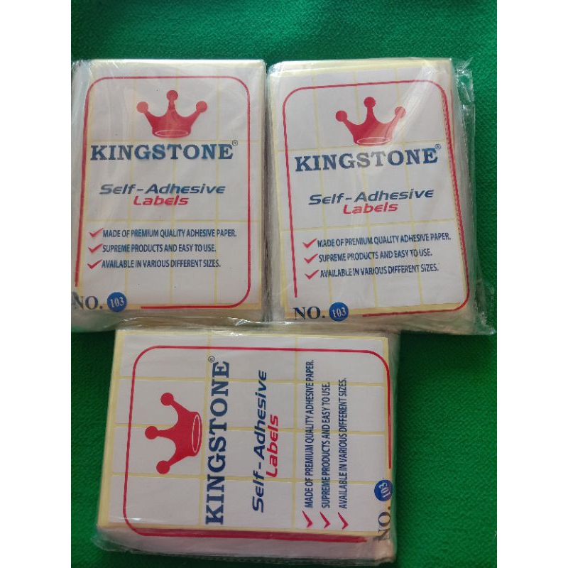 

Stikerlabel 103 kingstone