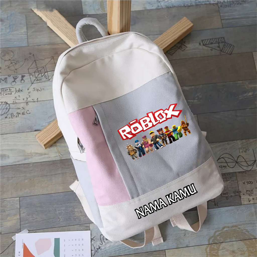 Tas Ransel Anak Perempuan Kekinian Tas Sekolah TK,SD,SMP Motif Roblox