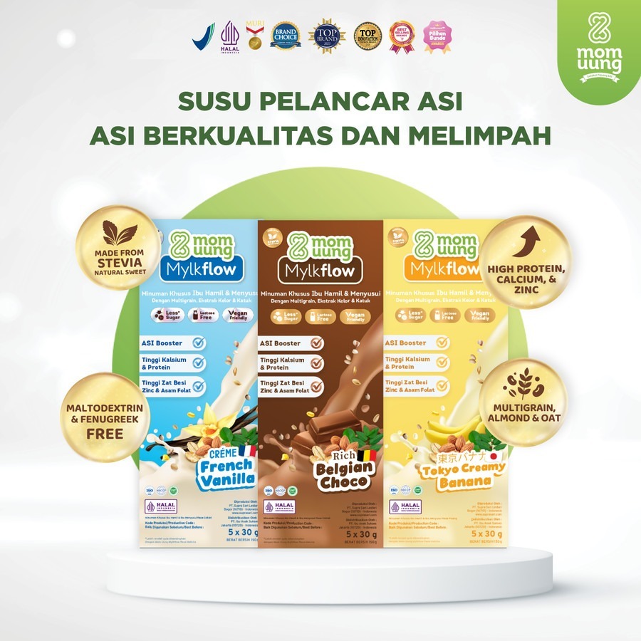 MOM UUNG MYLKFLOW SUSU PELANCAR ASI/BOOSTER ASI/VEGAN FRIENDLY. Ready Manado