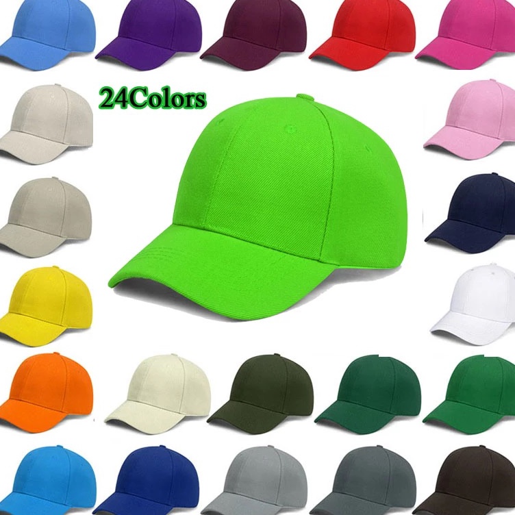 First Sale TOPI BASEBALL CAP POLOS PRIA WANITA DEWASA BISBOL CEWEK COWOK LAKI LAKI WARNA HITAM PUTIH