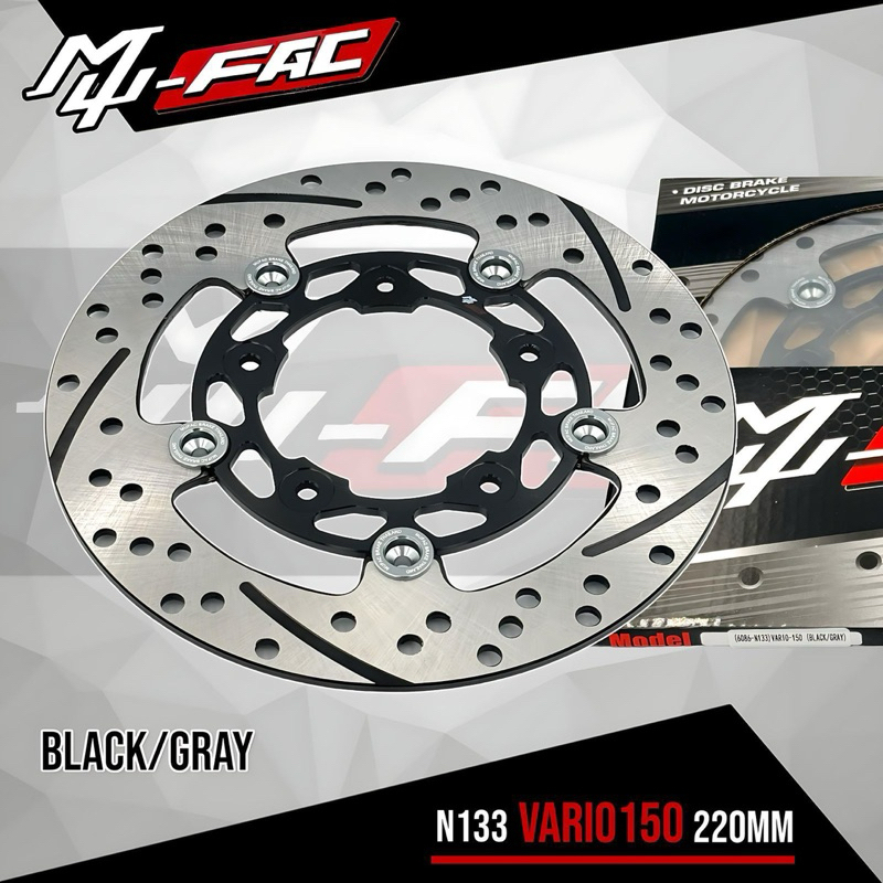 CAKRAM PIRINGAN DISC BRAKE DEPAN VARIO 125/150 NEW MUFAC DISC BRAKE 5 LUBANG 220mm