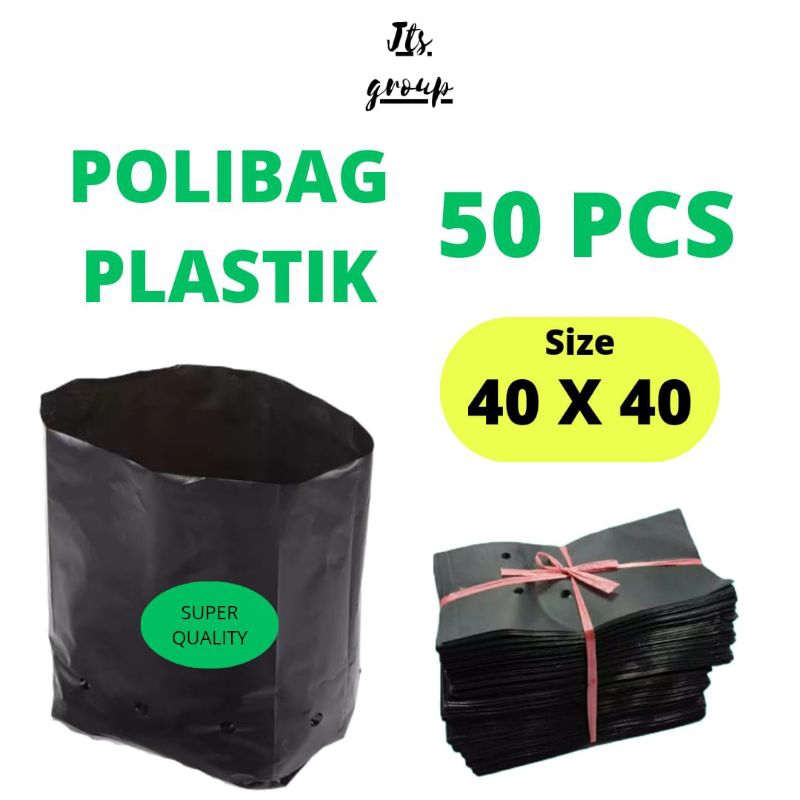 Polybag paket 50 pcs 40 X 40 Cm Polibag tanaman