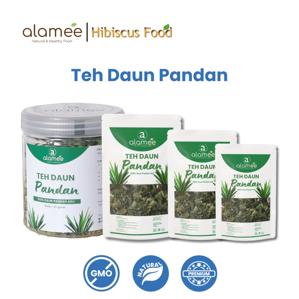 

Teh Daun Pandan Kering Leaf Tea Organik Alami Minuman Herbal Siap Minum Seduh