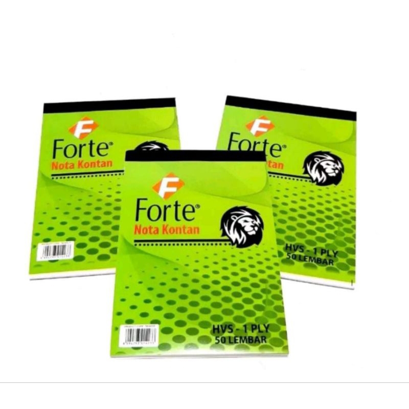 

1 Pak Nota Kontan Forte 1 PLY / Nota Kontan Kecil ( isi 10 )