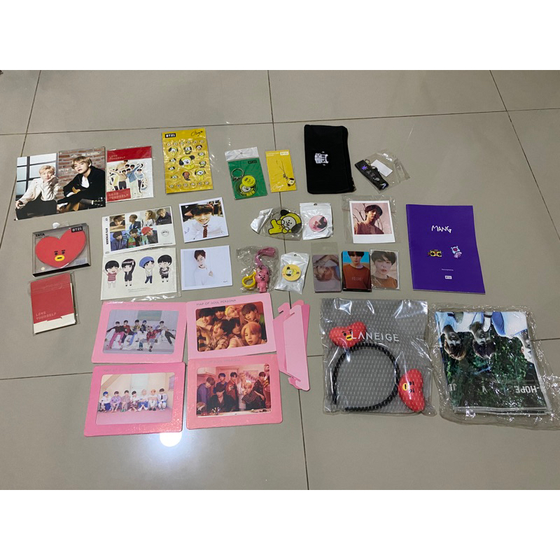 Printilan KPOP Merchandise KPOP BTS Bangtan Boys Polaroid Sticker BT21 Gantungan Kunci Photocard Off