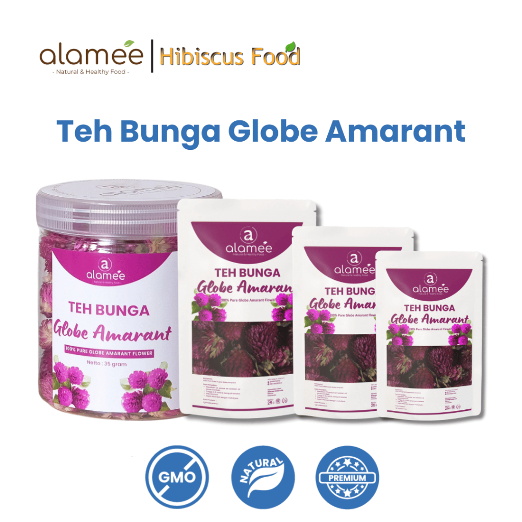 

Teh Bunga Globe Amaranth Tea Herbal Kering Organik Herbal Organic Asli Dried Flower Alami