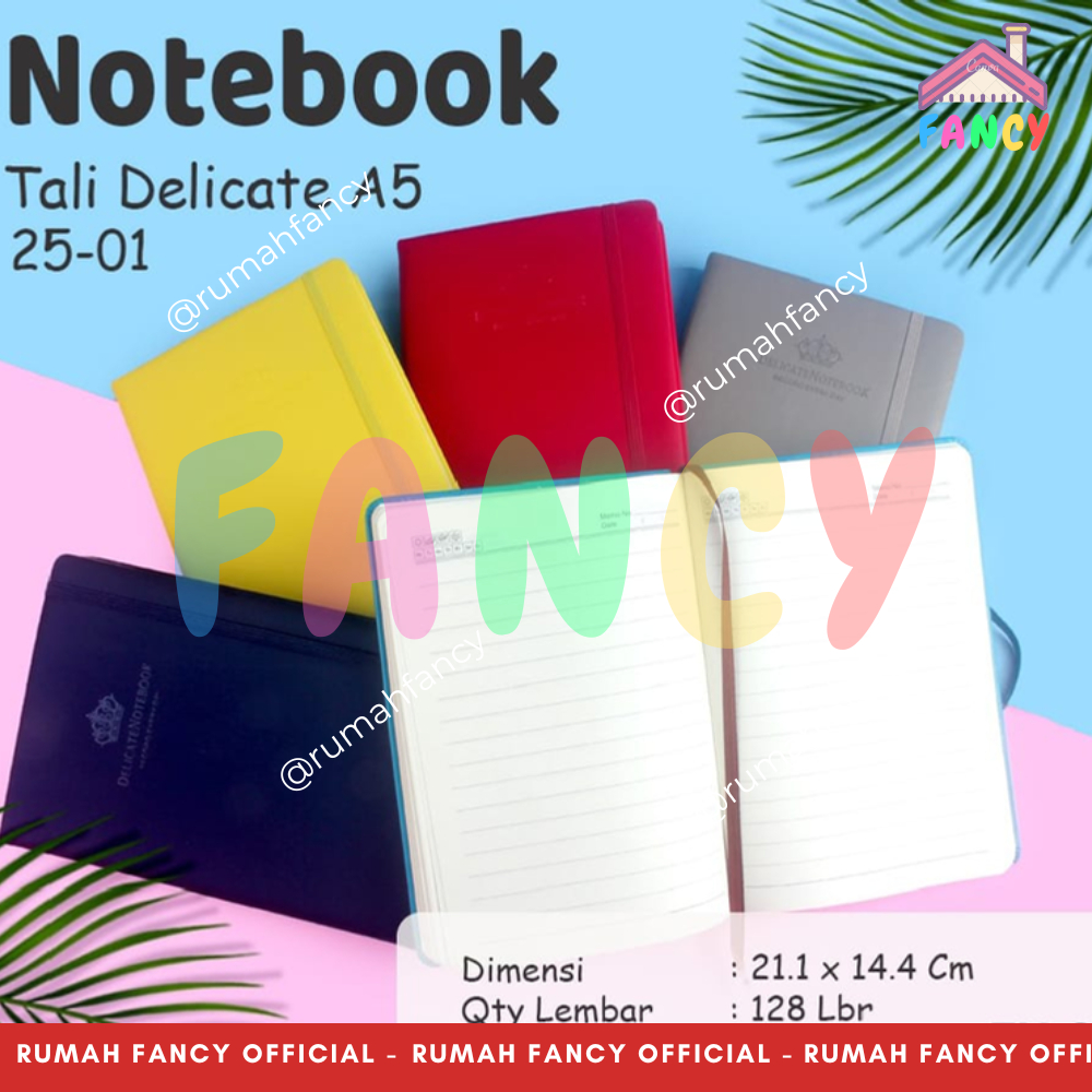 

Buku Notes Catatan Agenda TALI Kulit Ukuran A5 Tali DELICATE 25-01 (T 21 cm x P 14 cm) Cover Bahan Kulit