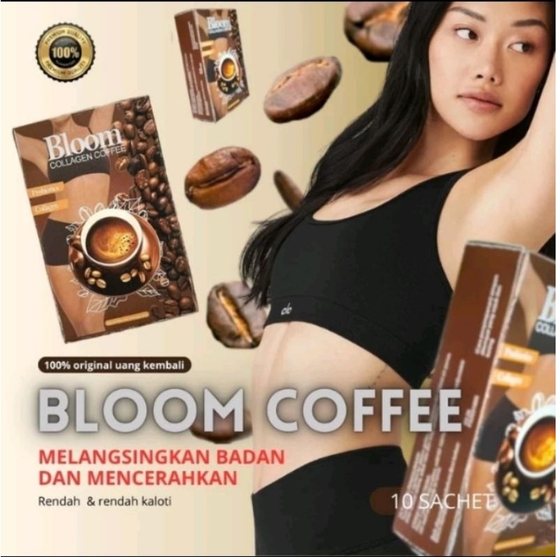 

NUGEN [ ISI 10 SACHET ] 100gr SLIMMING COFFEE BLOOM CPLLAGEN COFFEE INSTANT COFFEE ORIGINAL DETOX