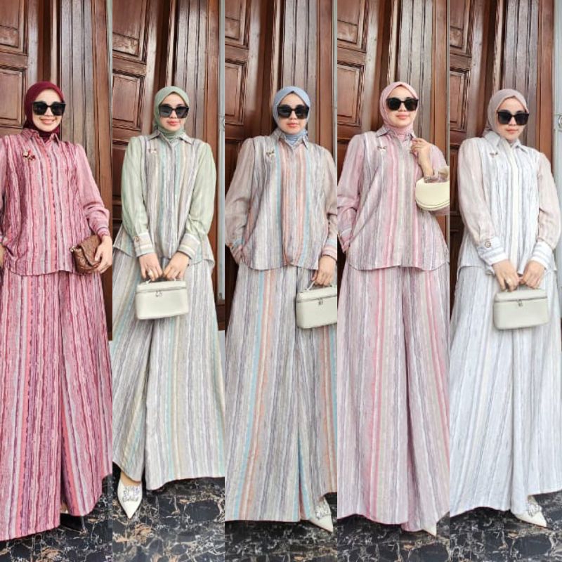 ANORA ONE SET CELANA KULOT BY MONA ORIGINAL