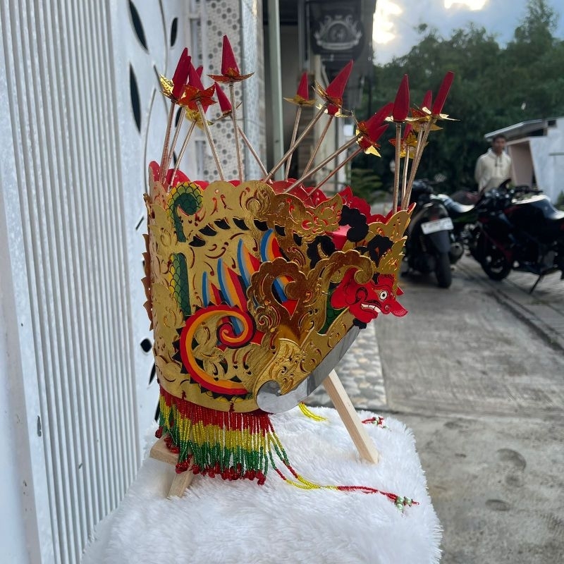 Omprok tari gandrung kulit asli