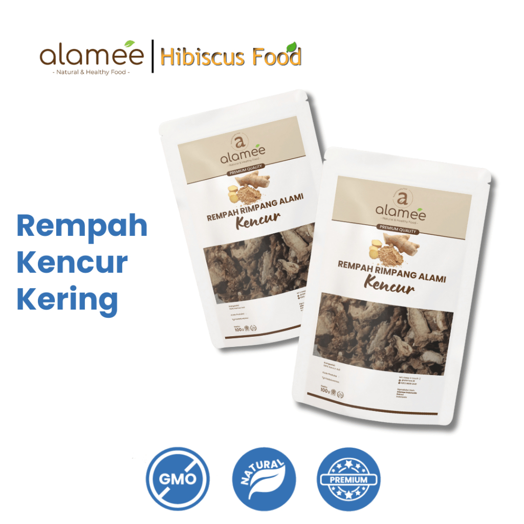

ALAMEE Kencur Kering Dried Galangal Rempah Rimpang Organik Alami Bumbu Seasoning Masakan Masak 100gr