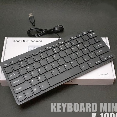 Spesial Keyboard kabel gaming komputer pc m silent tipis mHitam
