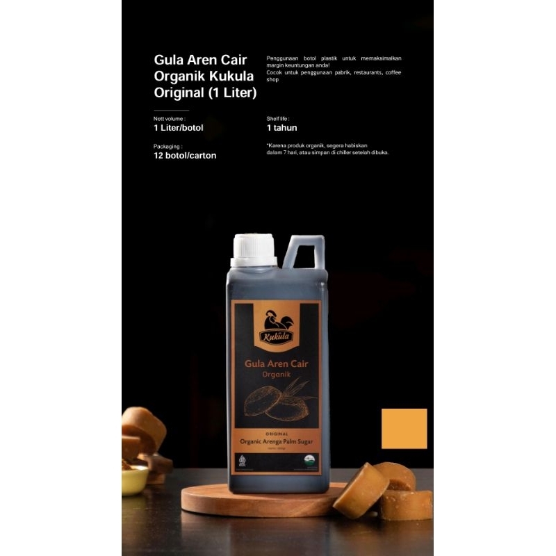 

Gula aren cair organik kukula 1 liter
