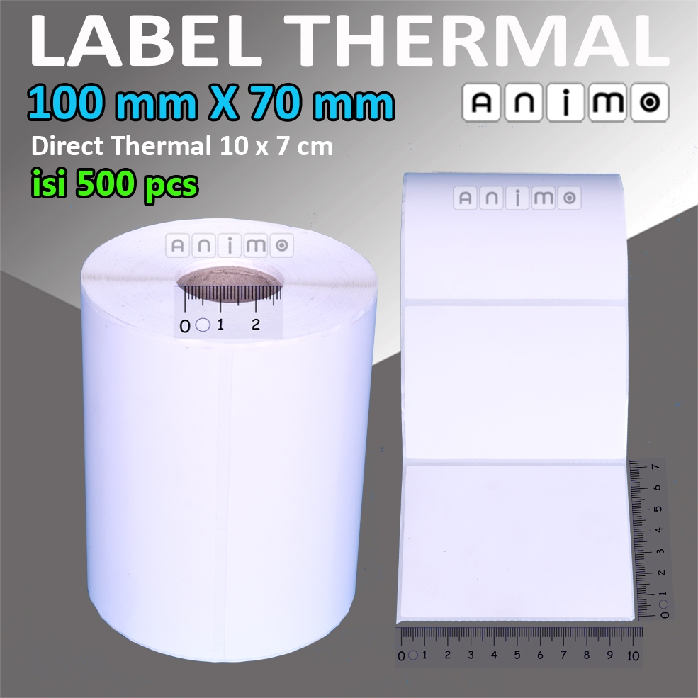 

LABEL BARCODE THERMAL 100 X 70 MM isi 500 Pcs - LABEL Direct THERMAL 100X70 MM - Stiker Thermal 10 X 7 cm isi 500 pcs