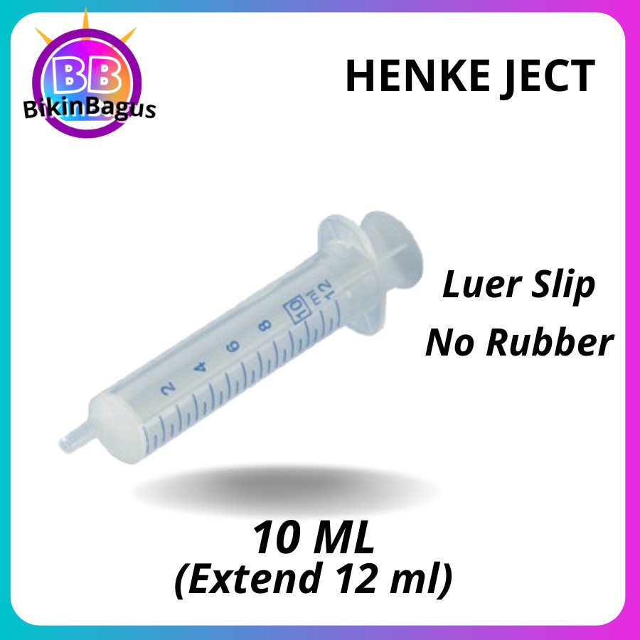 Henke Ject Norm Ject 10 ml Suntikan Luer Slip Asli Jerman