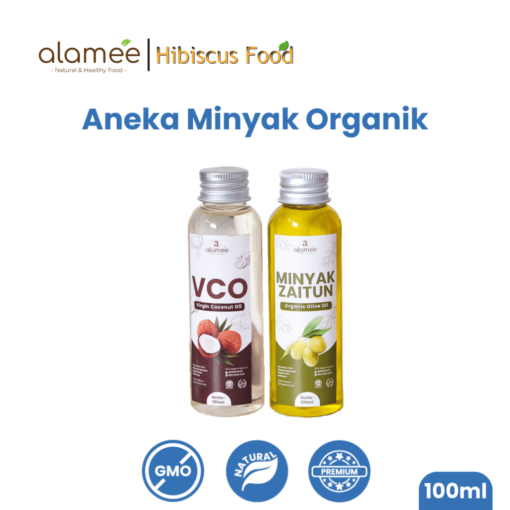 

ALAMEE Virgin Coconut Oil Minyak Zaitun Kelapa Murni Extra VCO Dapat Di minum Di masak Organik 100ml