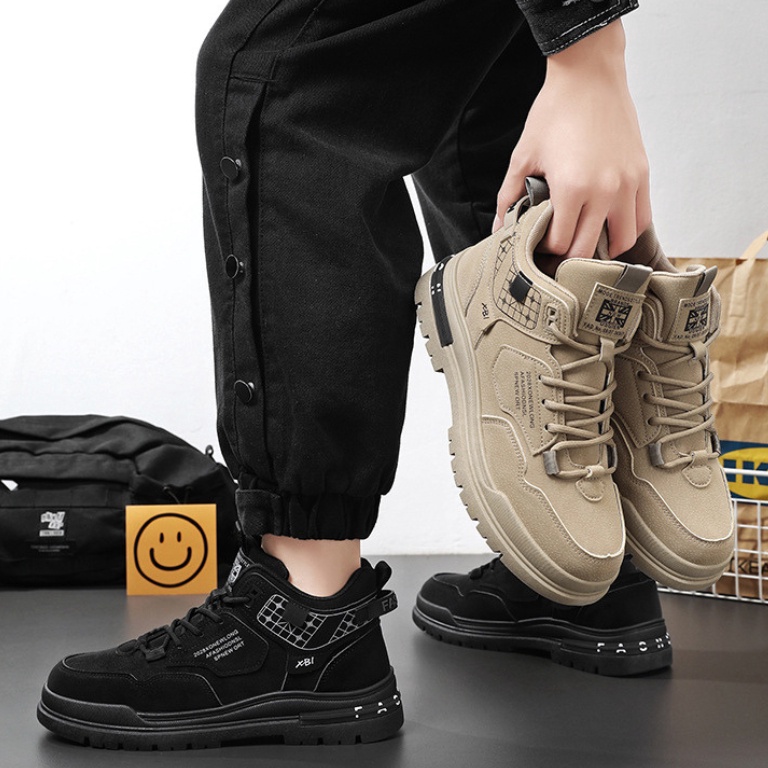 LANGSUNG ATC Sepatu Boots Pria Sepatu Hiking Kasual Kerja Kuliah JK122185