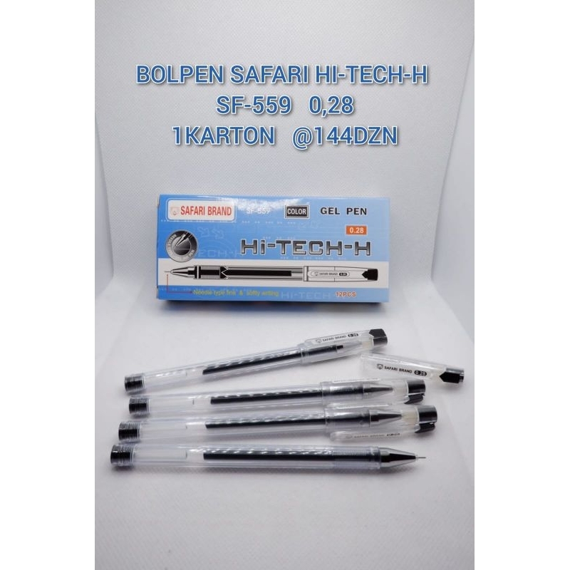 

BOLPOIN GEL CAIR PULPEN HI-TECH ANTI MELUBER