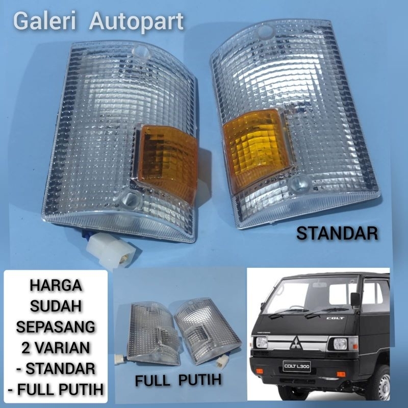 SEPASANG Lampu Sen L300 Depan Lampu Sein L300 PUTIH KUNING 1 Set Kanan dan Kiri