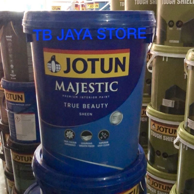 JOTUN MAJESTIC TRUE BEAUTY SHEEN 20L CAT TEMBOK WISPY GREY 5028