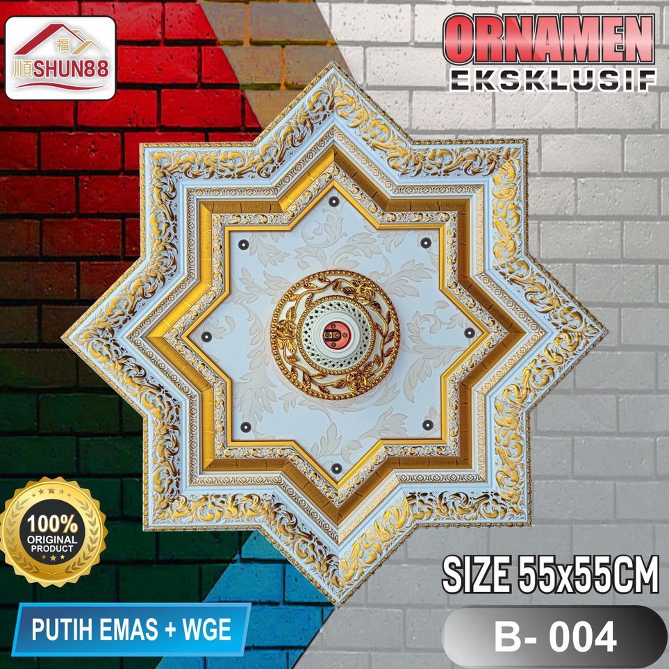 Ornamen lampu plafon besar