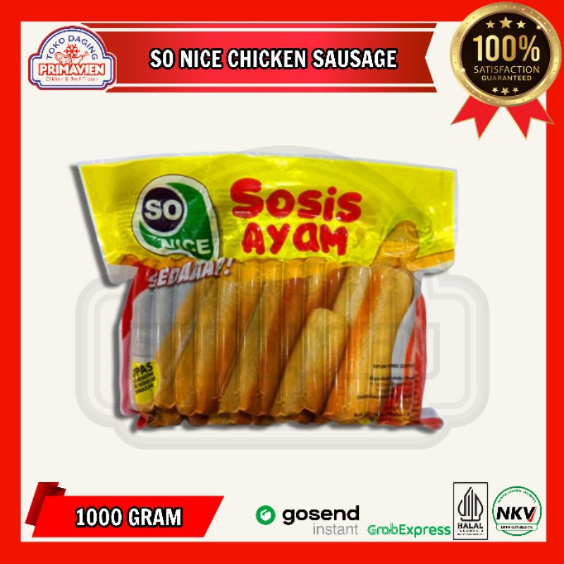 

So Nice Sosis Ayam (1kg)