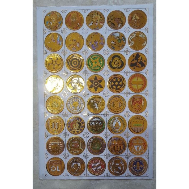 SELEMBAR MAINAN TAJOS BESI TEBAL MOTIF METALIK