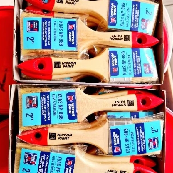 

Kuas Nippon Paint 1 inci 2 inci / Kuas Cat Bulu Tebal Nippon Paint 1 Inch 2 Inch / Kuas Murah Kualitas Bagus Cat Pintu Jendela
