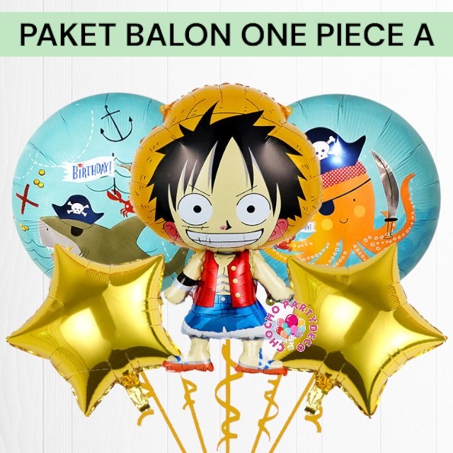 Paket Balon ONE PIECE A / Dekorasi Ulang Tahun One Piece