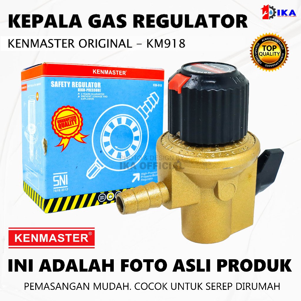 Kepala kompor gas / regulator gas kenmaster KM 910 / Regulator Gas Tekanan Tinggi Non Meter / Regula