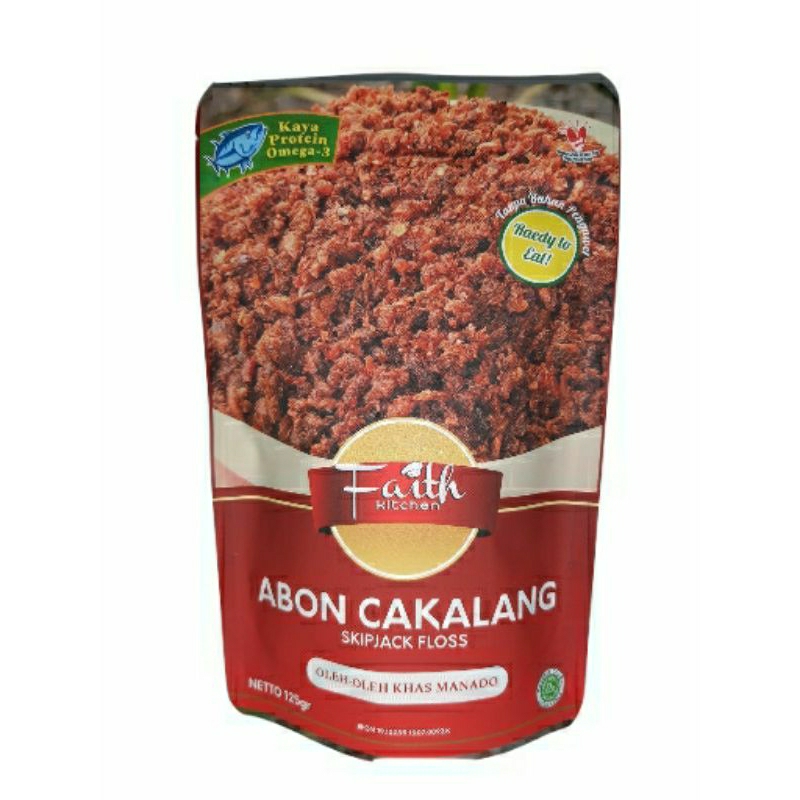 

Abon Cakalang premium 110g Faith Kitchen Oleh-Oleh Khas Manado