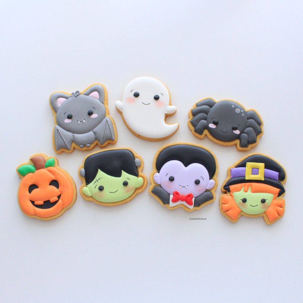 

Halloween Cookies - (Min 5pcs) Sugar Cookies / Kukis Hias / Decorated Cookies