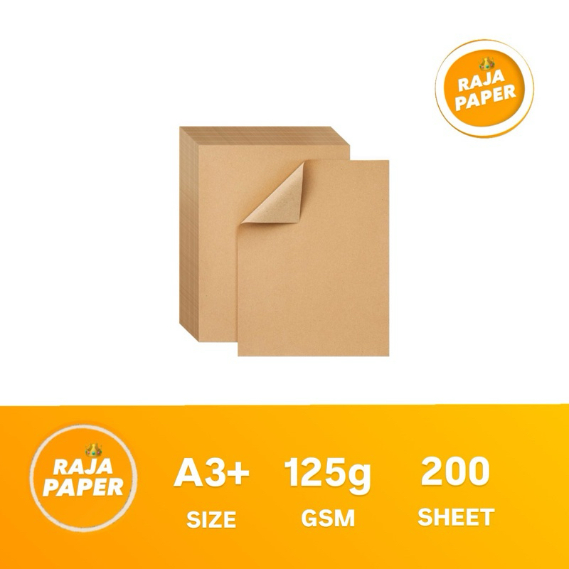 

Kertas Samson 125 Gsm A3+ 200 Lembar . ( 320 Mm x 448 Mm ) / ( 32 Cm x 44.8 Cm ) , 125 Gr / 125 Gram , Kertas Kraft Liner , Kertas Bungkus , Kertas Packing , Kertas Coklat , Brown Paper , Kraft Paper , Pembungkus Kertas , Kertas Packaging , A3 Plus .