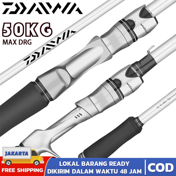 DAIWA Joran Pancing Travel Portable Spinning Fishing Joran Pancing Casting rod BC murah alat pancing