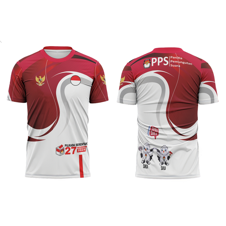 baju pps pilkada 2024 pemilu lengan panjang kpps fllprinting custom nama