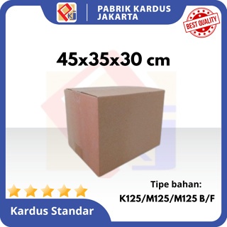 

KARDUS SEDANG - KARTON - BOX POLOS - UKURAN 45x35x30 cm ( 10 PCS )