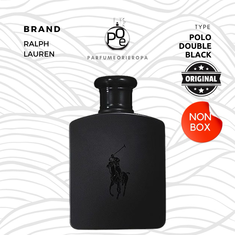 Parfum Pria RL Polo Double Black EDT 125ml non box Original full size Best seller parfume tahan lama
