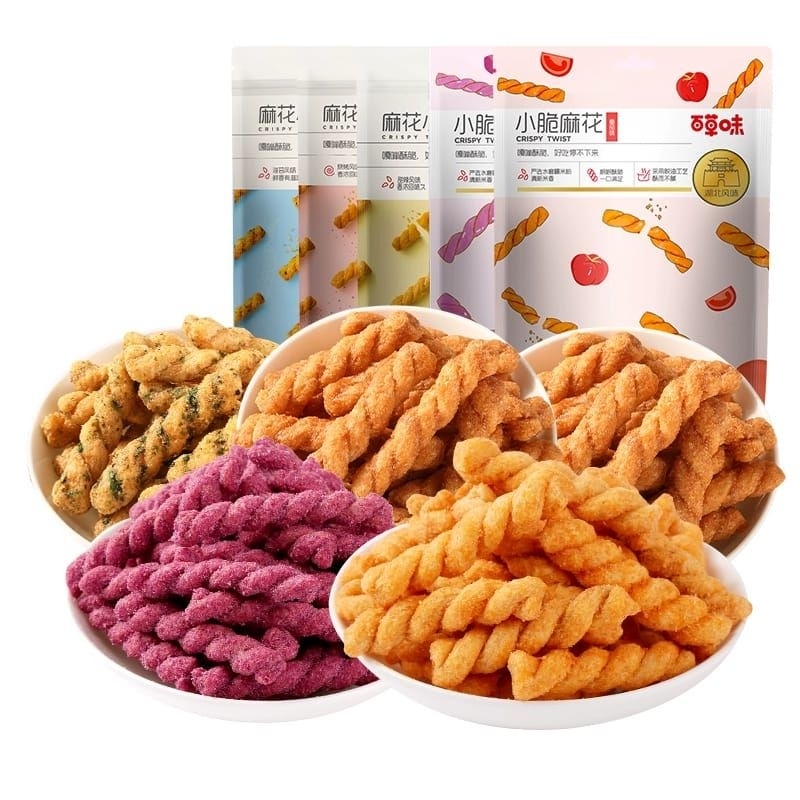

NEW//HALAL//Cemilan Kue Snack Kepang Crispy 120gr Snack Xiao Ma Hua