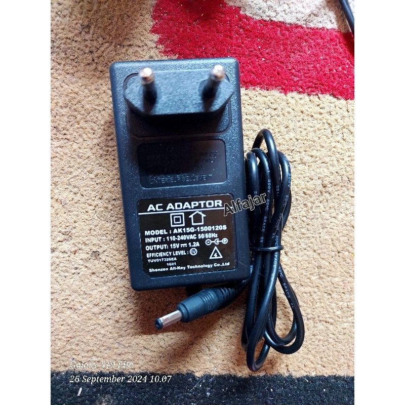 Adaptor AK15G-1500120S 15V 1,2A Charger Ultrasound Revitive Ultralieve Terapi Pain Relief-Therapy De