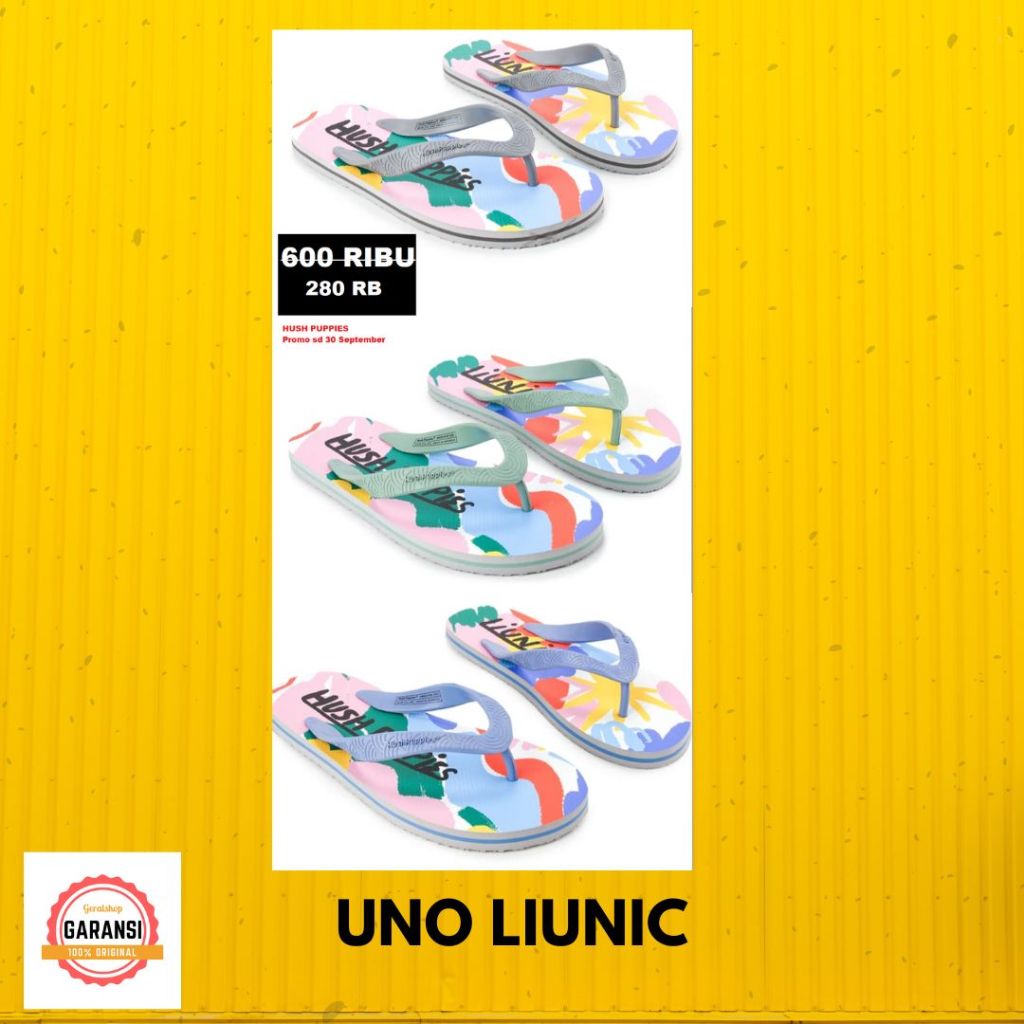 Sandal Hush Puppies pria seri UNO LIUNIC sale 100% original store